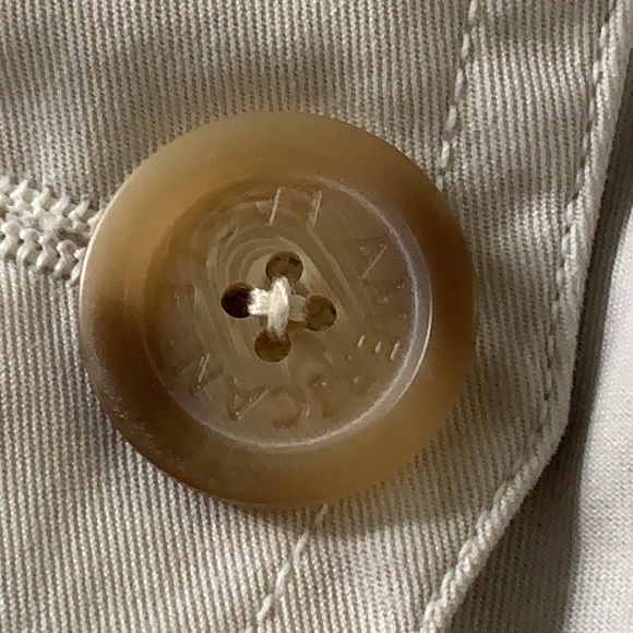 AEO M Trench Coat Khaki Cotton - Picture 4 of 5